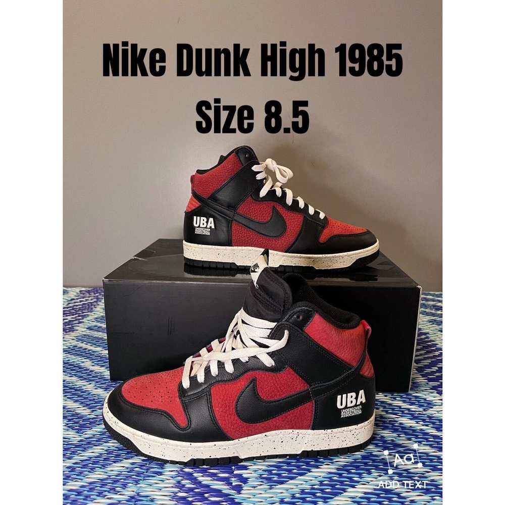 Nike Dunk High 1985 x Undercover UBA 2021 Men’s Size 8.5 DD9401 600 Gym Red NEW